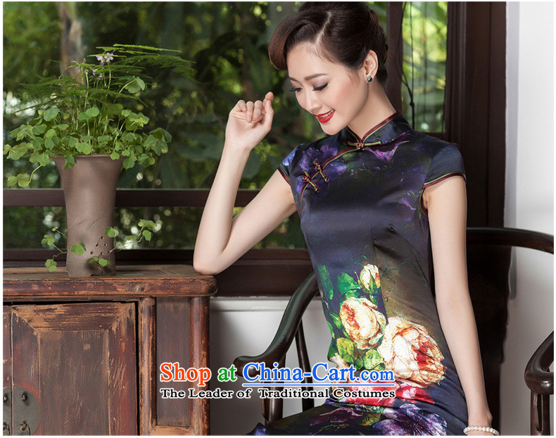 Seal of the 2014 Summer Chinese qipao improved heavyweight silk daily retro upscale female banquet cheongsam dress photo color S picture, prices, brand platters! The elections are supplied in the national character of distribution, so action, buy now enjoy more preferential! As soon as possible.
