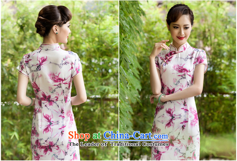 The 2014 summer Silk Cheongsam long in the heavyweight silk elegant dinner high on the forklift truck girls qipao improved picture color M pictures retro, prices, brand platters! The elections are supplied in the national character of distribution, so action, buy now enjoy more preferential! As soon as possible.