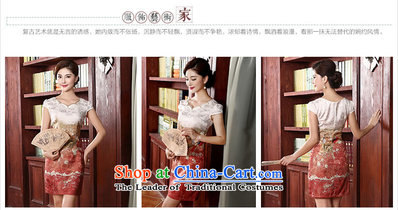 [Sau Kwun Tong] of dependency 2015 Summer qipao stylish improved open Sau San temperament Dress Suit M picture, prices, brand platters! The elections are supplied in the national character of distribution, so action, buy now enjoy more preferential! As soon as possible.