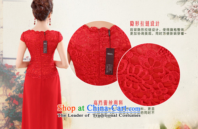 Honeymoon bride 2015 new bride bows qipao embroidered red chiffon qipao stitching qipao red S picture, prices, brand platters! The elections are supplied in the national character of distribution, so action, buy now enjoy more preferential! As soon as possible.