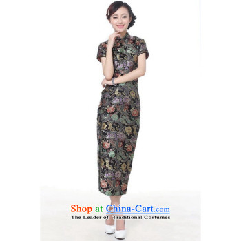 Figure for summer flowers cheongsam female Tang dynasty China wind improved cheongsam dress dresses daily short skirt dresses, qipao 3 color pictures, XL figure price, brand platters! The elections are supplied in the national character of distribution, so action, buy now enjoy more preferential! As soon as possible.