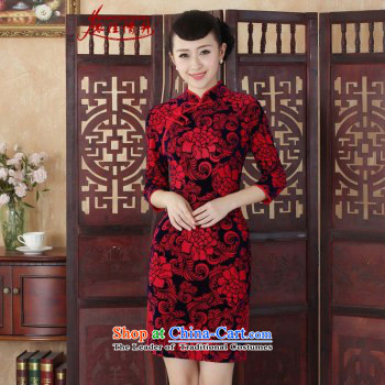 In accordance with the Love l Stretch Wool poster stylish Kim in classic short-sleeved Sau San Tong replacing qipao LGD/TD0007# picture color 2XL Photo, prices, brand platters! The elections are supplied in the national character of distribution, so action, buy now enjoy more preferential! As soon as possible.