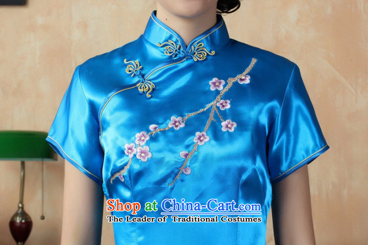 In the new kit, elegant improved collar manually detained embroidered Phillips-head short-sleeved long cheongsam dress J3405 female red XXL picture, prices, brand platters! The elections are supplied in the national character of distribution, so action, buy now enjoy more preferential! As soon as possible.