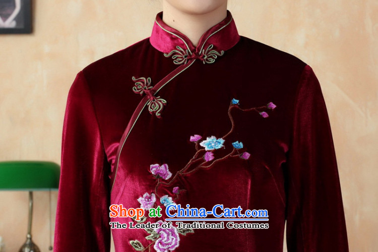 In accordance with the Love l stretch of filigree embroidery in Sau San Tong replacing short-sleeved qipao LGD/TD0010# black S picture, prices, brand platters! The elections are supplied in the national character of distribution, so action, buy now enjoy more preferential! As soon as possible.