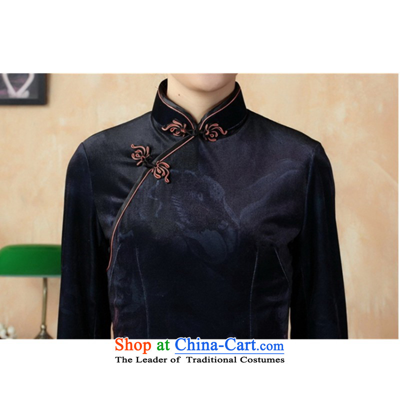In accordance with the Love l Stretch Wool poster stylish Kim in classic short-sleeved qipao LGD/TD0003# Tang dynasty picture color XL, in accordance with the Love l , , , shopping on the Internet