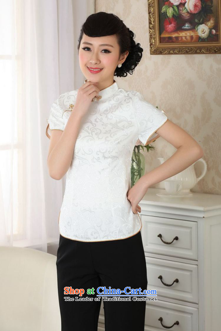 Ms Au King Mansion to female Tang Women's clothes summer blouses OF ETHNIC CHINESE WOMEN'S Han-improved white L pictures, A0052-a price, brand platters! The elections are supplied in the national character of distribution, so action, buy now enjoy more preferential! As soon as possible.