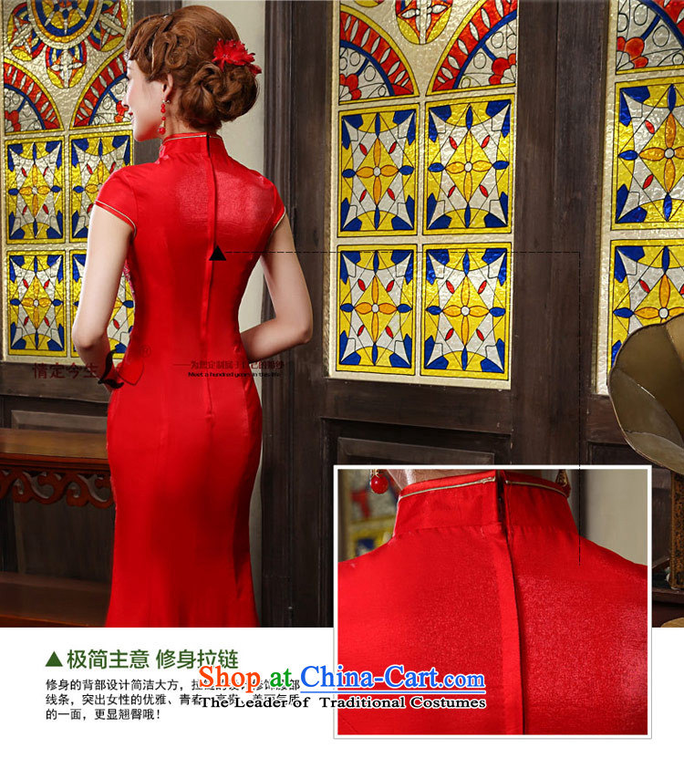 Love of the life of the new 2015 cheongsam dress improved red Chinese Antique crowsfoot wedding dress long bride bows services RED M picture, prices, brand platters! The elections are supplied in the national character of distribution, so action, buy now enjoy more preferential! As soon as possible.