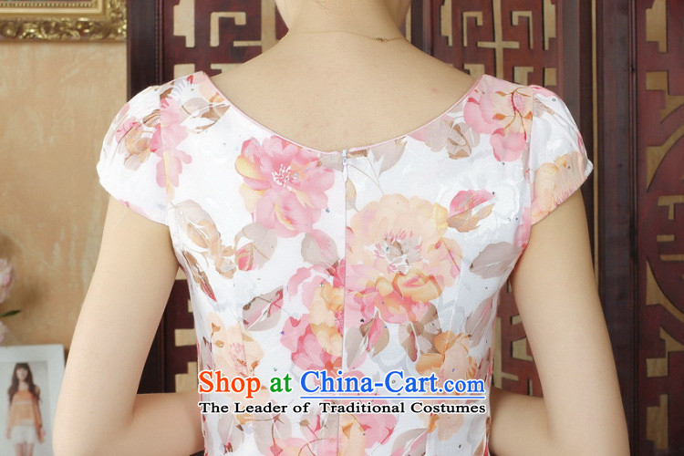 It new cheongsam Tang dynasty China wind stylish improved cheongsam dress short of qipao stylish everyday dress suit D0238 White 2XL Photo, prices, brand platters! The elections are supplied in the national character of distribution, so action, buy now enjoy more preferential! As soon as possible.