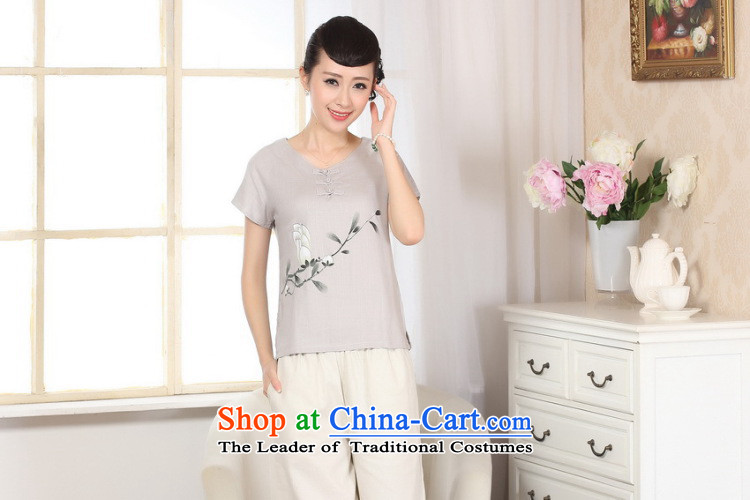Take the new summer figure of nostalgia for the hand-painted short-sleeved T-shirt qipao cotton linen hand-painted shirt of ethnic women 0072 White L picture, prices, brand platters! The elections are supplied in the national character of distribution, so action, buy now enjoy more preferential! As soon as possible.
