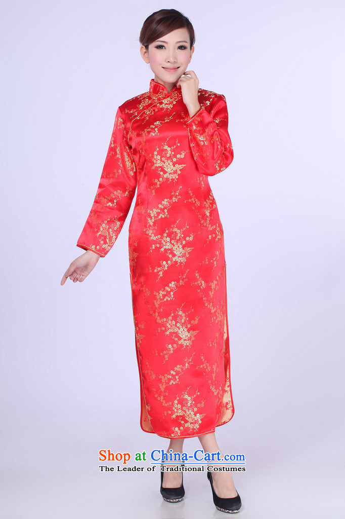 In accordance with the love spring trendy new products in women's dresses collar long-sleeved etiquette qipao Lgd/e0013# Sau San Red L picture, prices, brand platters! The elections are supplied in the national character of distribution, so action, buy now enjoy more preferential! As soon as possible.