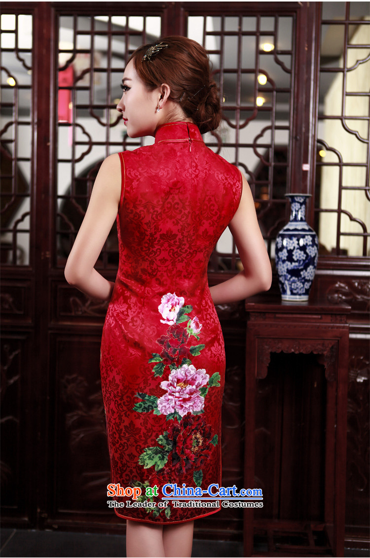 Love of birds of late 2015, Colombia Header Spring New cheongsam dress she walked peony silk marriages bows services cheongsam red L picture, prices, brand platters! The elections are supplied in the national character of distribution, so action, buy now enjoy more preferential! As soon as possible.