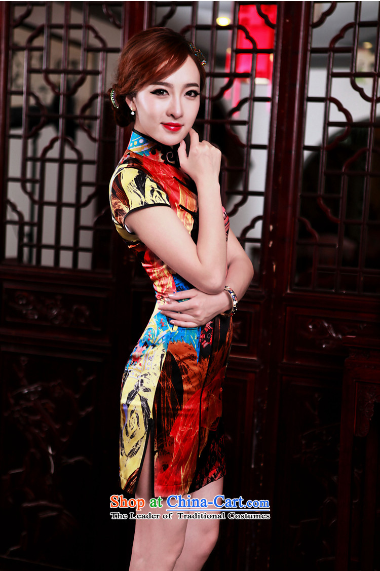 The scent of ink love birds tranquil spring 2015 new daily video thin Silk Cheongsam figure S picture, prices, brand platters! The elections are supplied in the national character of distribution, so action, buy now enjoy more preferential! As soon as possible.