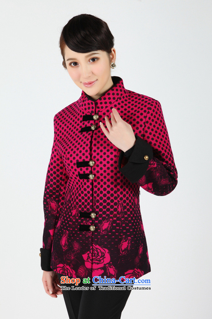 C.o.d. floral new autumn and winter female in Tang Dynasty older blouses long-sleeved clothing collar ethnic Video - 2 of Sau San THIN RED XL Photo, prices, brand platters! The elections are supplied in the national character of distribution, so action, buy now enjoy more preferential! As soon as possible.
