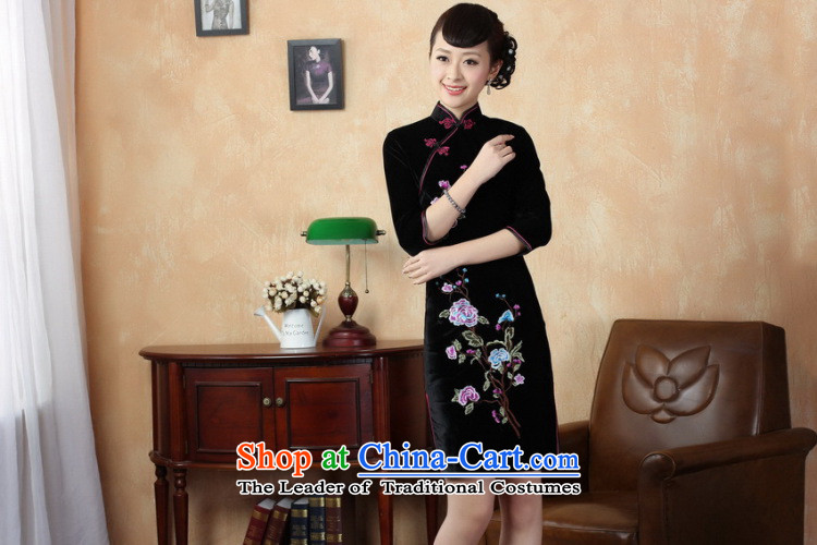 It fall inside the new cheongsam Tang dynasty women's Mock-neck Stretch Wool embroidery in Kim short-sleeved qipao picture color pictures, prices, XL brand platters! The elections are supplied in the national character of distribution, so action, buy now enjoy more preferential! As soon as possible.