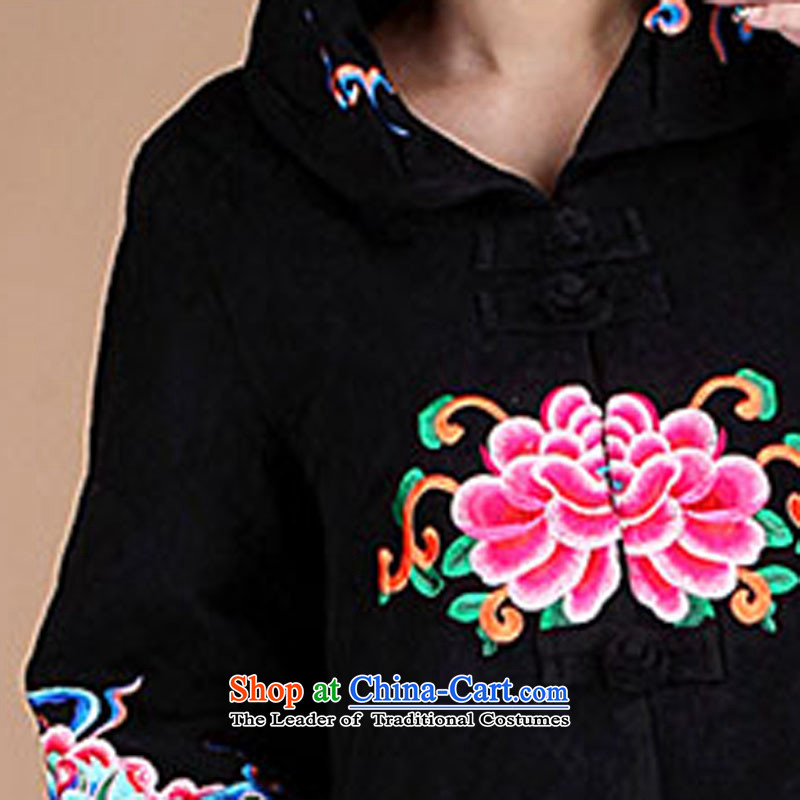 Replace the spring and autumn 2015 in Tang Long cotton shirt China Ethnic Women FG65 XXL, charm and the homeless and black (charm) has been pressed on Bali Shopping