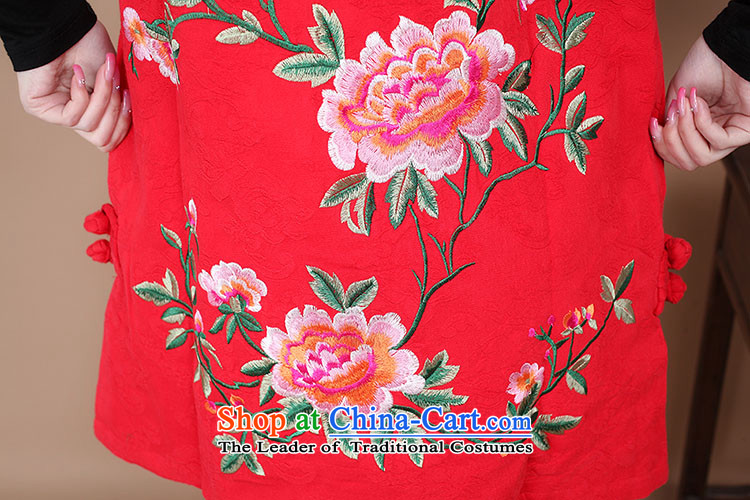 In spring and autumn 2015 Long embroidery t-shirt Chinese Folk Wind Jacket, a Tang Dynasty FG97 pants in the red T-shirt XXL picture, prices, brand platters! The elections are supplied in the national character of distribution, so action, buy now enjoy more preferential! As soon as possible.