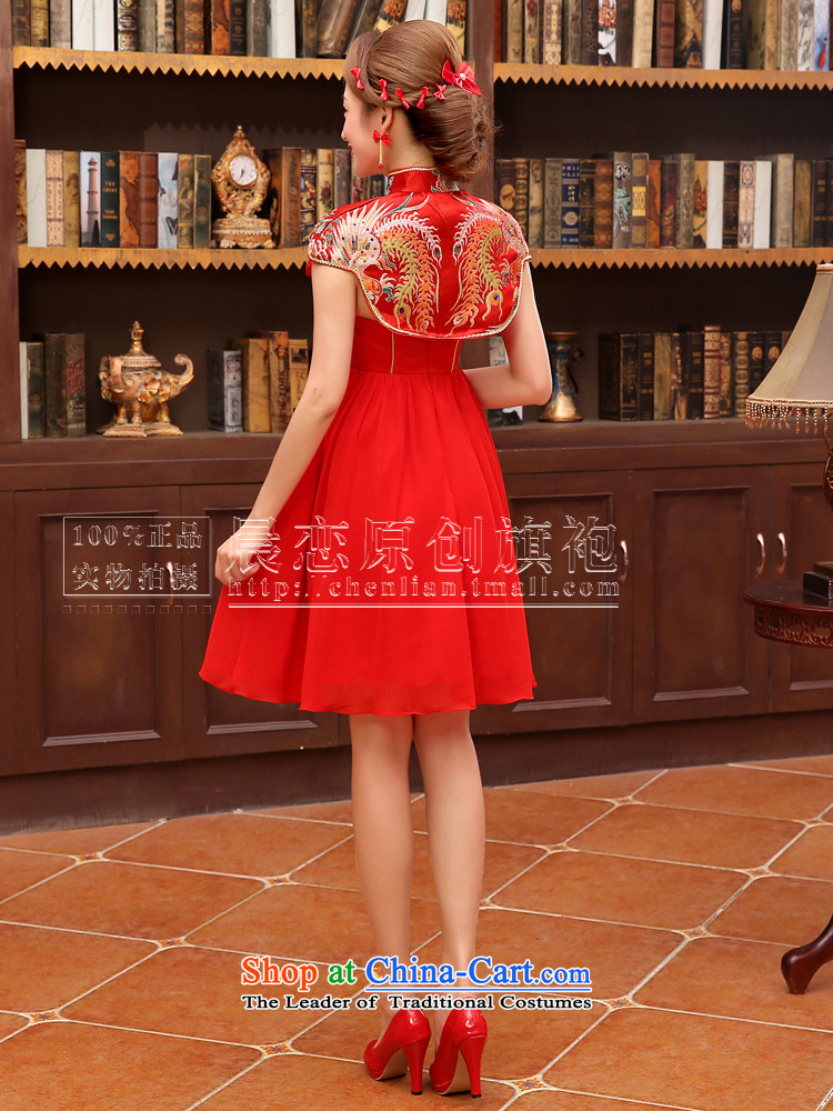 Land 2014 New Morning cheongsam dress short of marriage dress red lace retro wedding services improved bride bows red XL Photo, prices, brand platters! The elections are supplied in the national character of distribution, so action, buy now enjoy more preferential! As soon as possible.