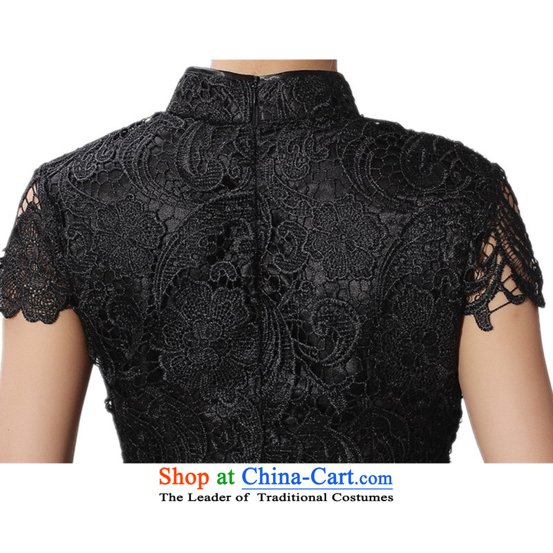 In accordance with the Love l summer trendy new products is pressed to collar Sau San lace cheongsam dress  according to S, Red WNS/2365# love l , , , shopping on the Internet