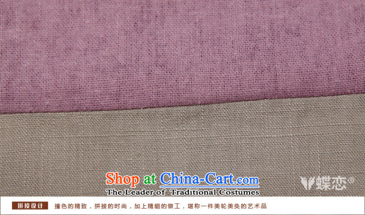 Butterfly Lovers 2015 Autumn New) long stylish improvements retro temperament cheongsam dress daily Sau San cotton linen dresses 47015 elegant purple  L picture, prices, brand platters! The elections are supplied in the national character of distribution, so action, buy now enjoy more preferential! As soon as possible.