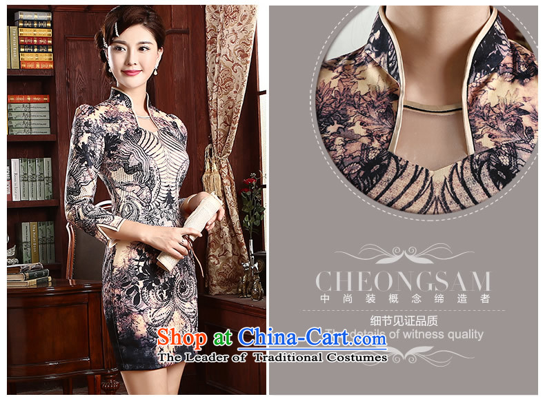 [Sau Kwun Tong] aptitudes and stylish improved qipao in spring and summer 2015 skirt daily Sau San qipao cheongsam dress suit M pictures, QZ4731 price, brand platters! The elections are supplied in the national character of distribution, so action, buy now enjoy more preferential! As soon as possible.