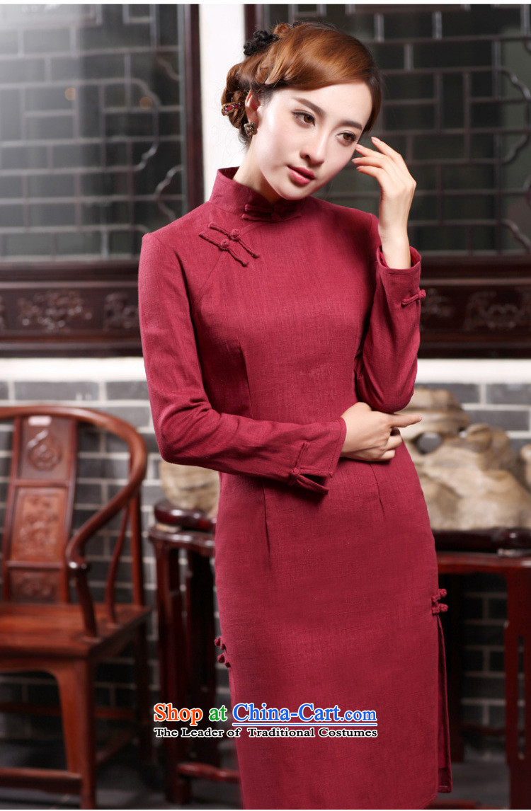 Butterfly Lovers 2015 Autumn New) cheongsam dress temperament retro long cotton linen dresses daily fashion improved cheongsam dress 47017 Emerald XXL picture, prices, brand platters! The elections are supplied in the national character of distribution, so action, buy now enjoy more preferential! As soon as possible.
