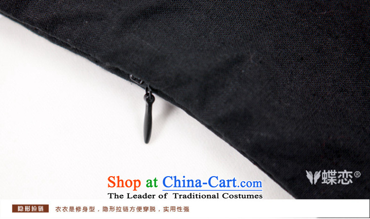 The Butterfly Lovers autumn 2015 new stylish improved qipao shirt China wind Tang dynasty cotton linen clothes 47020 female black M picture, prices, brand platters! The elections are supplied in the national character of distribution, so action, buy now enjoy more preferential! As soon as possible.