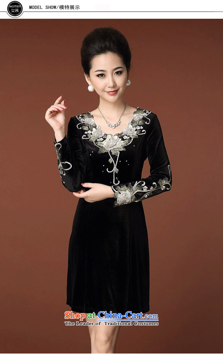 Leung Ching 2015 Autumn loaded Micro-large female temperament Sau San long-sleeved Kim velvet cheongsam Black XL pictures, 8352 prices, brand platters! The elections are supplied in the national character of distribution, so action, buy now enjoy more preferential! As soon as possible.