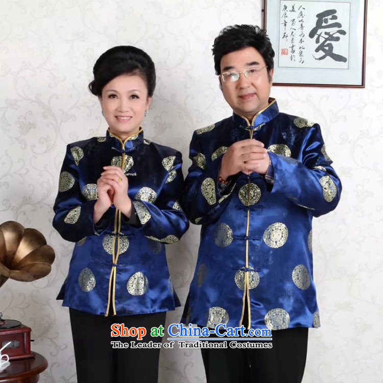 The spring of the older men and women's clothes Mock-neck carpets mom and dad couples happy life too Tang Dynasty New Year Service Women Tang clamp unit of the Red women 3XL picture, prices, brand platters! The elections are supplied in the national character of distribution, so action, buy now enjoy more preferential! As soon as possible.