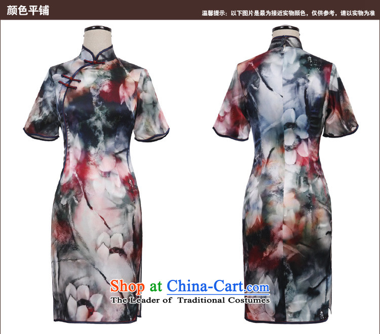 Love of birds Qiu Xiang Background Spring 2015 new cheongsam dress improved stylish horn cuff Silk Cheongsam QD532 retro figure L picture, prices, brand platters! The elections are supplied in the national character of distribution, so action, buy now enjoy more preferential! As soon as possible.