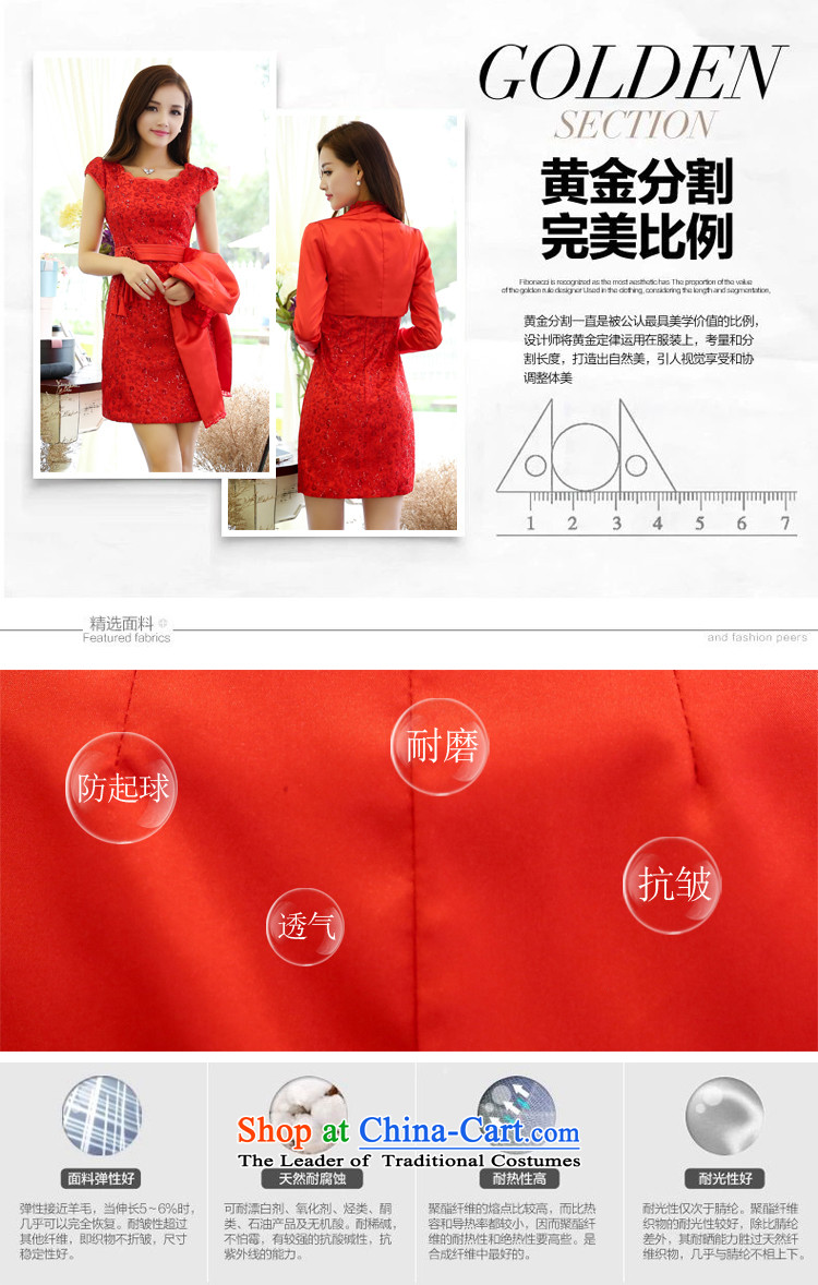  2015 autumn season arrogance new aristocratic small-long-sleeved video thin increase the wind code wedding dress dresses picture color pictures, prices, XL brand platters! The elections are supplied in the national character of distribution, so action, buy now enjoy more preferential! As soon as possible.