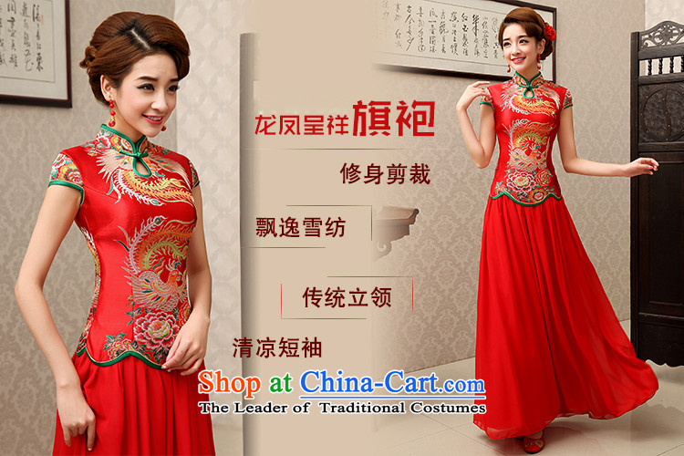 Rain-sang yi 2015 new marriages qipao bows to split Kit Chinese qipao gown stylish improved QP489 red short-sleeved tailored picture, prices, brand platters! The elections are supplied in the national character of distribution, so action, buy now enjoy more preferential! As soon as possible.