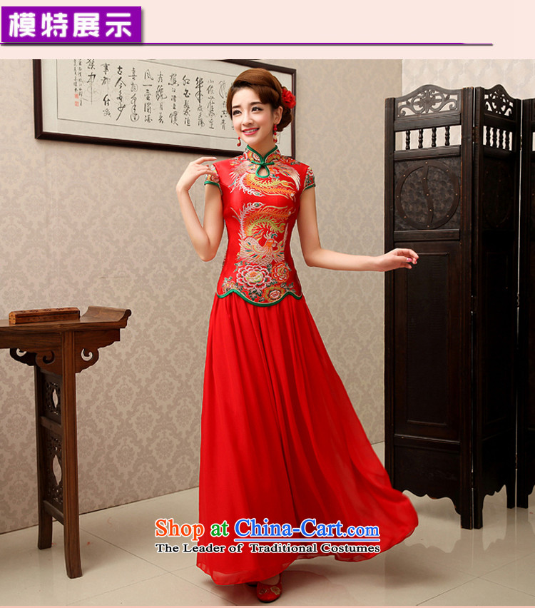 Rain-sang yi 2015 new marriages qipao bows to split Kit Chinese qipao gown stylish improved QP489 red short-sleeved tailored picture, prices, brand platters! The elections are supplied in the national character of distribution, so action, buy now enjoy more preferential! As soon as possible.