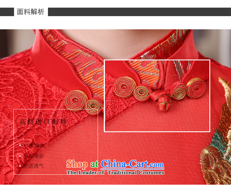 Rain-sang yi 2015 new marriage bride bows services and sexy lace Phoenix short skirts QP563 qipao gown small improvement red tailored picture, prices, brand platters! The elections are supplied in the national character of distribution, so action, buy now enjoy more preferential! As soon as possible.