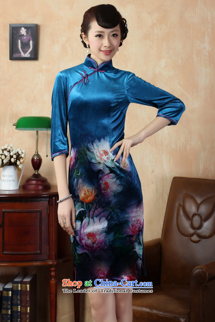 It new fall for women cheongsam Tang Dynasty Stretch Wool poster stylish Kim in short-sleeved qipao 9 color photo of S, prices, brand platters! The elections are supplied in the national character of distribution, so action, buy now enjoy more preferential! As soon as possible.