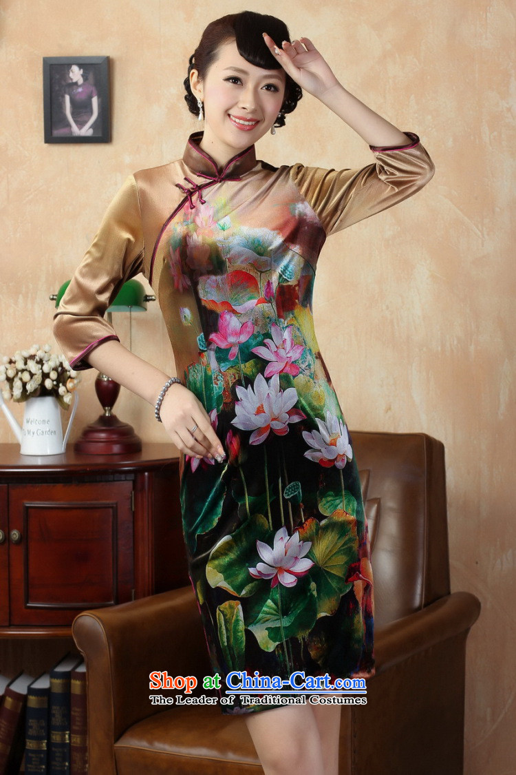 It new fall for women cheongsam Tang Dynasty Stretch Wool poster stylish Kim in short-sleeved qipao 9 color photo of S, prices, brand platters! The elections are supplied in the national character of distribution, so action, buy now enjoy more preferential! As soon as possible.
