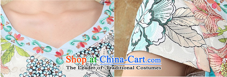 The aristocratic oriental light summer of Qipao 2015 counters genuine embroidery cotton linen dresses short-the forklift truck saika Sau San cheongsam dress 424184 m White S picture, prices, brand platters! The elections are supplied in the national character of distribution, so action, buy now enjoy more preferential! As soon as possible.