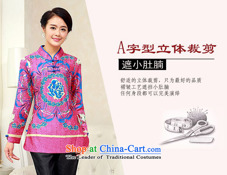 Forest Narcissus 2015 autumn on the elderly in the stylish creases Special silk l loose wild three goals of Tang Dynasty XYY-8317 detained rose-colored XXL picture, prices, brand platters! The elections are supplied in the national character of distribution, so action, buy now enjoy more preferential! As soon as possible.