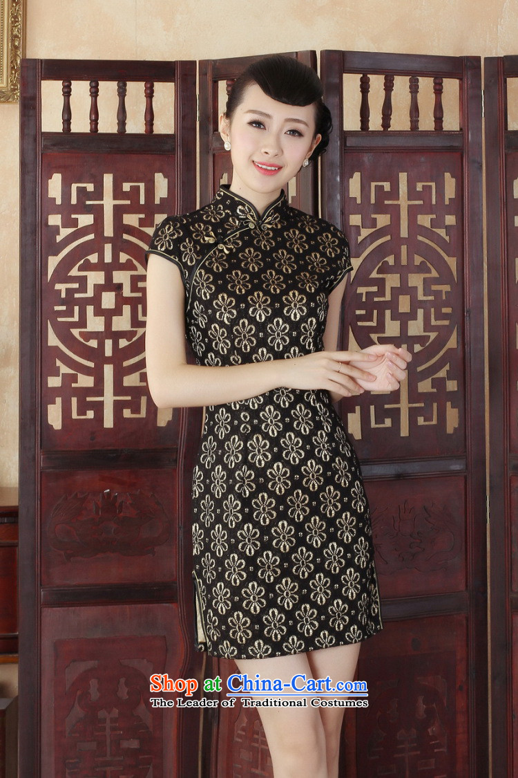 It's simple but elegant and stylish improved Sau San collar lace short cheongsam dress of Chinese cheongsam dress new dresses White M picture, prices, brand platters! The elections are supplied in the national character of distribution, so action, buy now enjoy more preferential! As soon as possible.