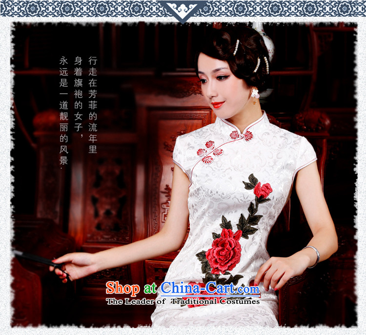 After a day of Lunar New Year 2015 summer, the Wind jacquard cotton peony embroidery stylish improved leisure short of Qipao 3015 3015 on white M pictures, prices, brand platters! The elections are supplied in the national character of distribution, so action, buy now enjoy more preferential! As soon as possible.