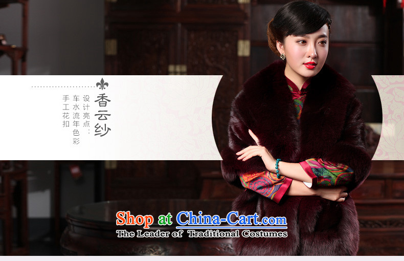 Butterfly Lovers 2015 Autumn New) Improved stylish qipao cheongsam dress dresses in the day-to-day long Sau San Xiang Yun yarn Silk Cheongsam 48013 year L picture, prices, brand platters! The elections are supplied in the national character of distribution, so action, buy now enjoy more preferential! As soon as possible.