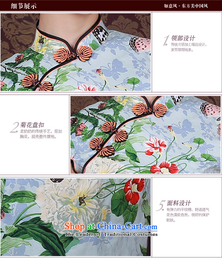 After a day of wind spring and summer 2015 new women's improved butterfly Stylish retro-day summer 3013 3013 suits cotton qipao L picture, prices, brand platters! The elections are supplied in the national character of distribution, so action, buy now enjoy more preferential! As soon as possible.