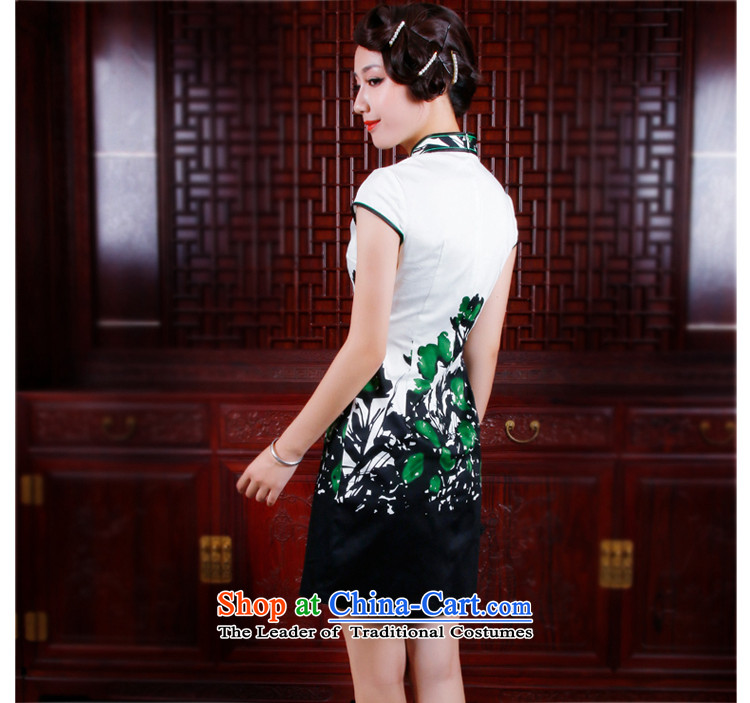 After the 2014 spring wind summer qipao improved short-sleeved stylish cotton flowers daily qipao positioning skirt 2046 2046 Green S picture, prices, brand platters! The elections are supplied in the national character of distribution, so action, buy now enjoy more preferential! As soon as possible.