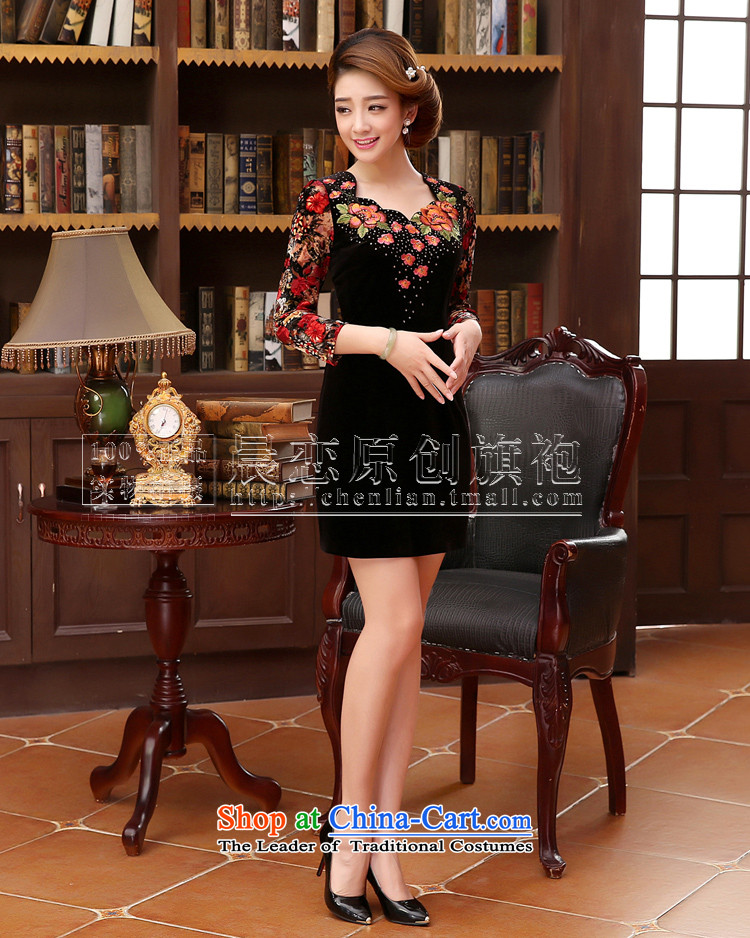 The 2014 autumn morning land in the new elderly women who decorated velvet middle-aged moms with large black girl XXL picture, prices, brand platters! The elections are supplied in the national character of distribution, so action, buy now enjoy more preferential! As soon as possible.