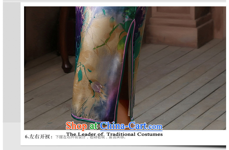 [Sau Kwun Tong] cold-yuk Shanghai Silk Cheongsam in high-end of the king long herbs extract retro dress suit XL pictures, QD4723 price, brand platters! The elections are supplied in the national character of distribution, so action, buy now enjoy more preferential! As soon as possible.
