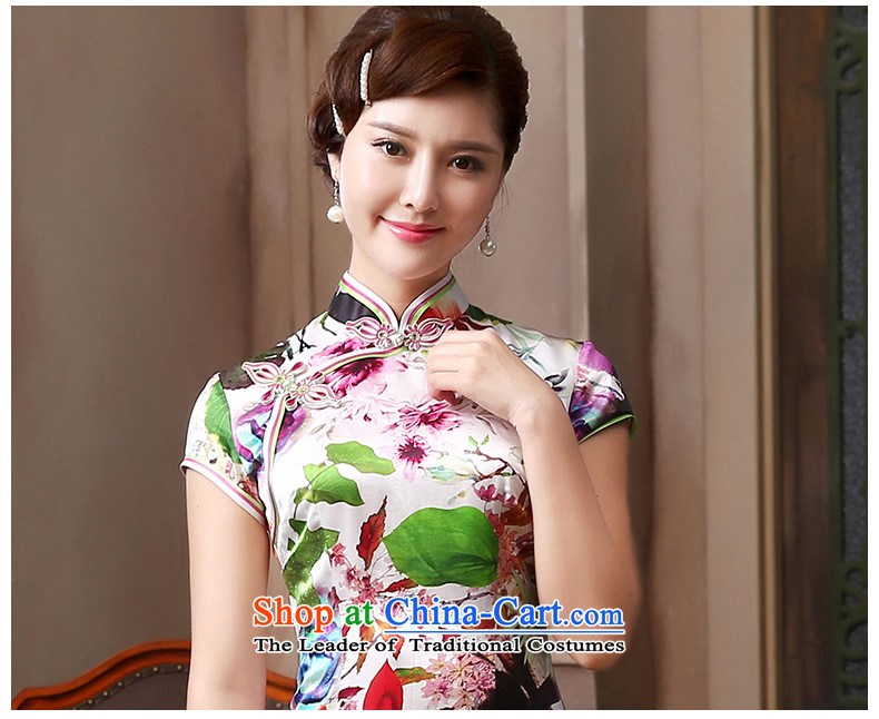 [Sau Kwun Tong] air freshener 2015 Long Silk Cheongsam upscale herbs extract retro evening dress suit S pictures, QD4804 price, brand platters! The elections are supplied in the national character of distribution, so action, buy now enjoy more preferential! As soon as possible.
