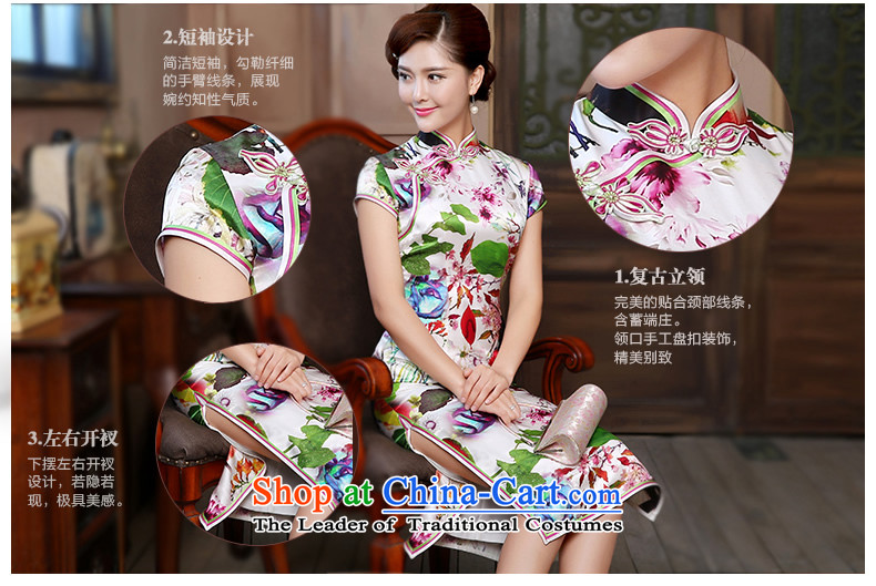 [Sau Kwun Tong] air freshener 2015 Long Silk Cheongsam upscale herbs extract retro evening dress suit S pictures, QD4804 price, brand platters! The elections are supplied in the national character of distribution, so action, buy now enjoy more preferential! As soon as possible.