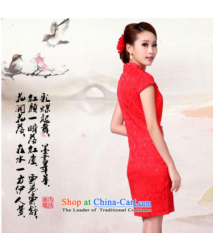 Maple Hui Sub 2015 Marriage qipao bows services new summer wedding dresses qipao red F6601B RED M picture, prices, brand platters! The elections are supplied in the national character of distribution, so action, buy now enjoy more preferential! As soon as possible.