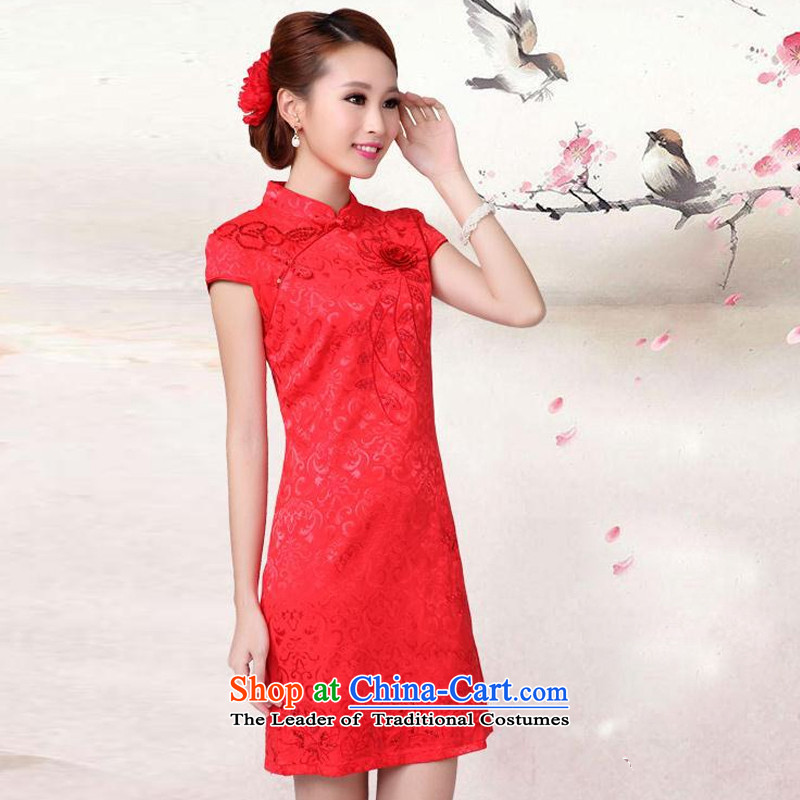 Maple Hui Sub 2015 Marriage qipao bows services new summer wedding dresses qipao Red Red M Maple Hui f6601b sub , , , shopping on the Internet