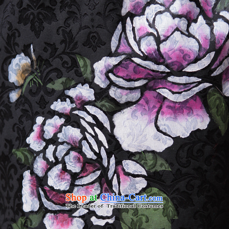 After a day of summer 2015, Wind qipao hand-painted qipao new dresses everyday black XL, 2149 2149 qipao ruyi wind shopping on the Internet has been pressed.