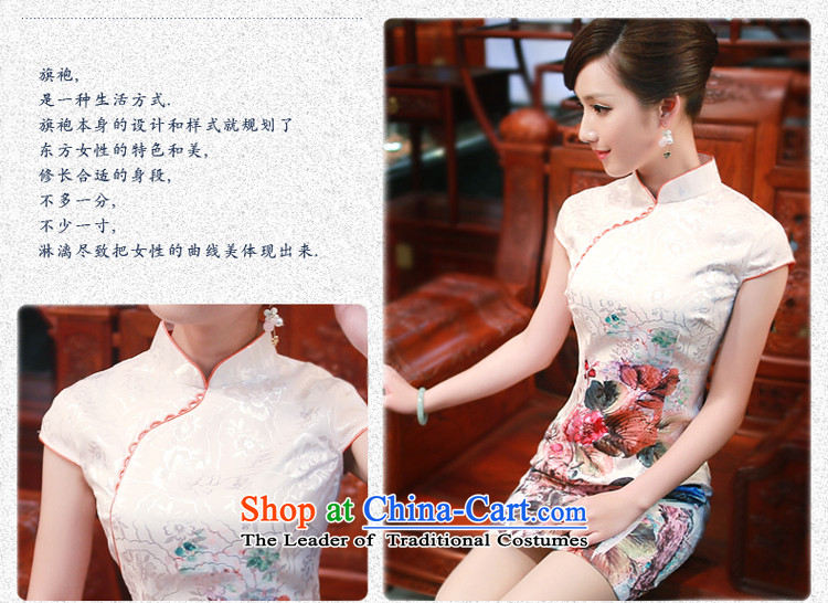 After a new wind 2015 Summer High-end cheongsam dress Stylish retro stamp cheongsam dress suit XL Photo 4337 4337, prices, brand platters! The elections are supplied in the national character of distribution, so action, buy now enjoy more preferential! As soon as possible.